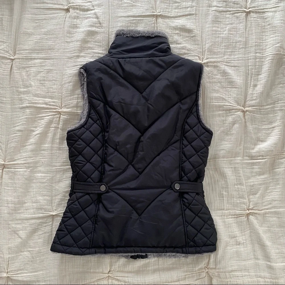 NWOT 🪴 KC Collection Reversible Fur Vest - Picture 2 of 5